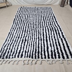 Berber Handwoven Maroccan Authentic Wool Carpet Geometric Rug