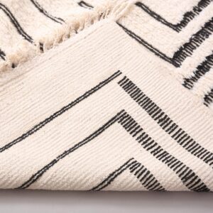 Berber Custom Wool Geometric Living Room Rug Design