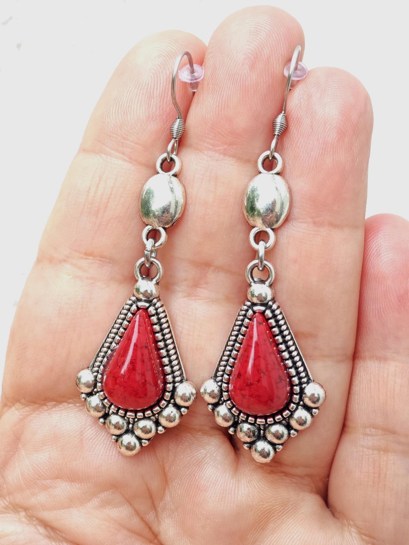 Amazigh Boucles d oreilles femme- kabyle berbère traditionnelle