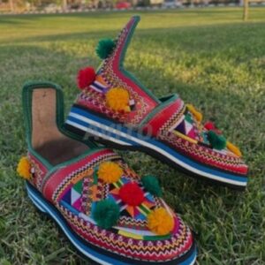 Amazigh Handmade Leather EU 36-44 White Black slippers
