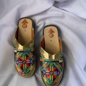 Berber Authentic Adouko Babouche Handmade Leather Babouche Shoes