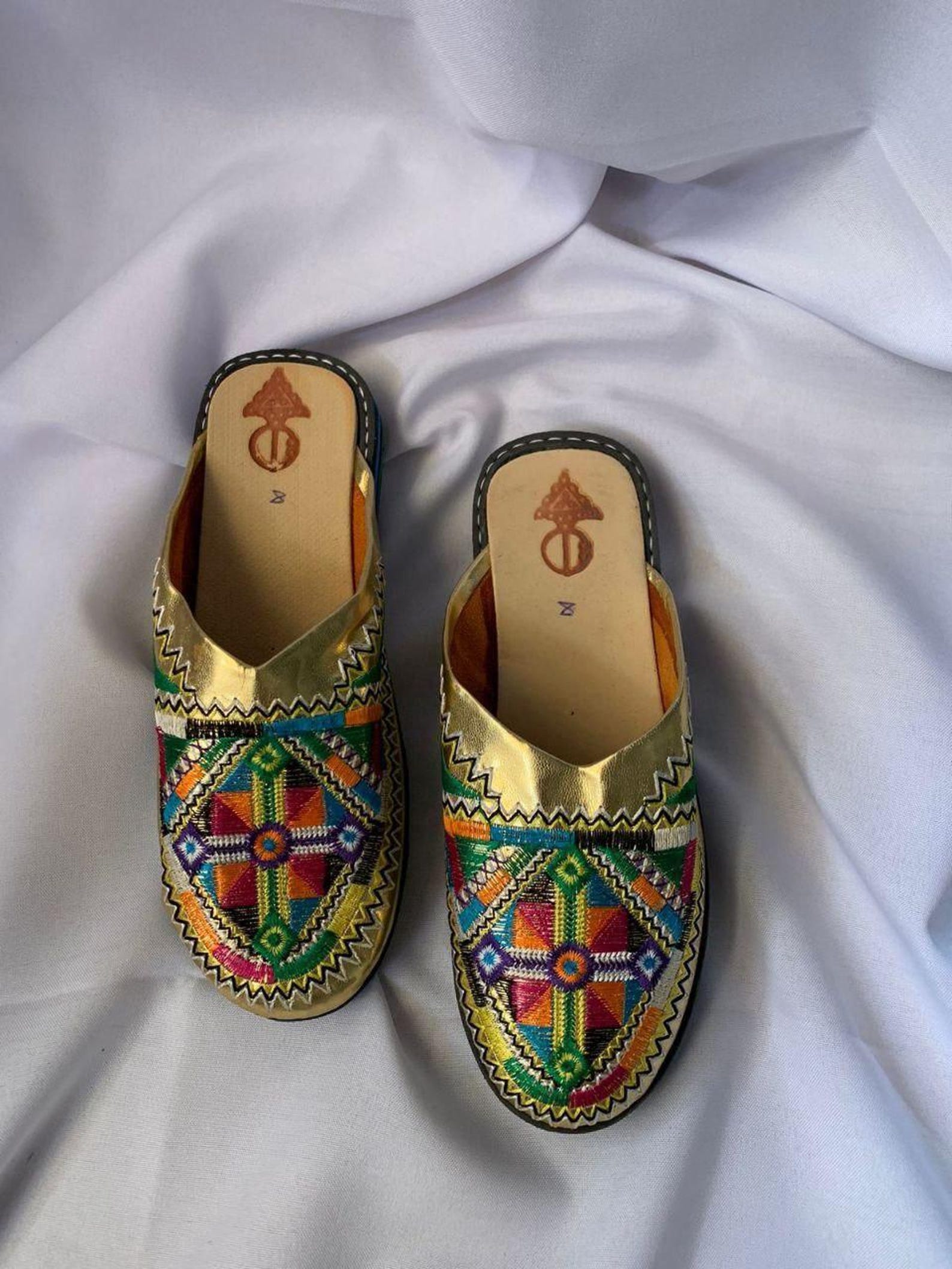 Berber Authentic Adouko Babouche Handmade Leather Babouche Shoes