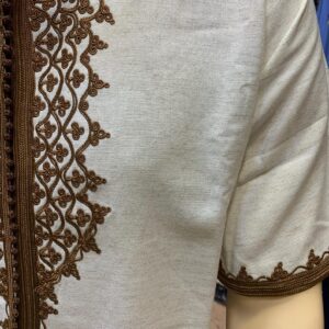 Amazigh Traditional Men’s Loulan s Elegant Beige Tunic