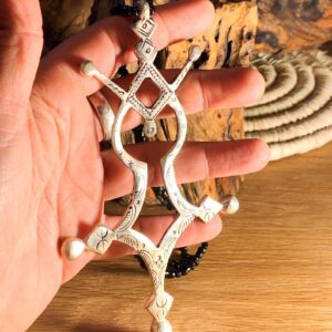 Amazigh Tuareg Symbolic Metal Necklace for Everyday Jewelry Styling