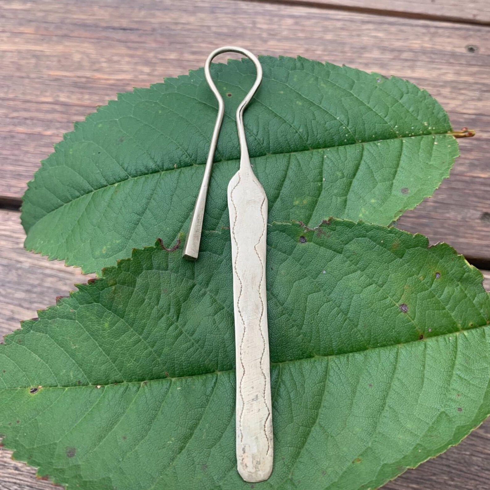 Berber Handmade Brass Tuareg Cross Engraved Metal Bookmark
