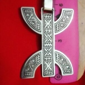 Amazigh Tifinagh Collier Pendentif Bijoux Berbère Ethnique Necklace