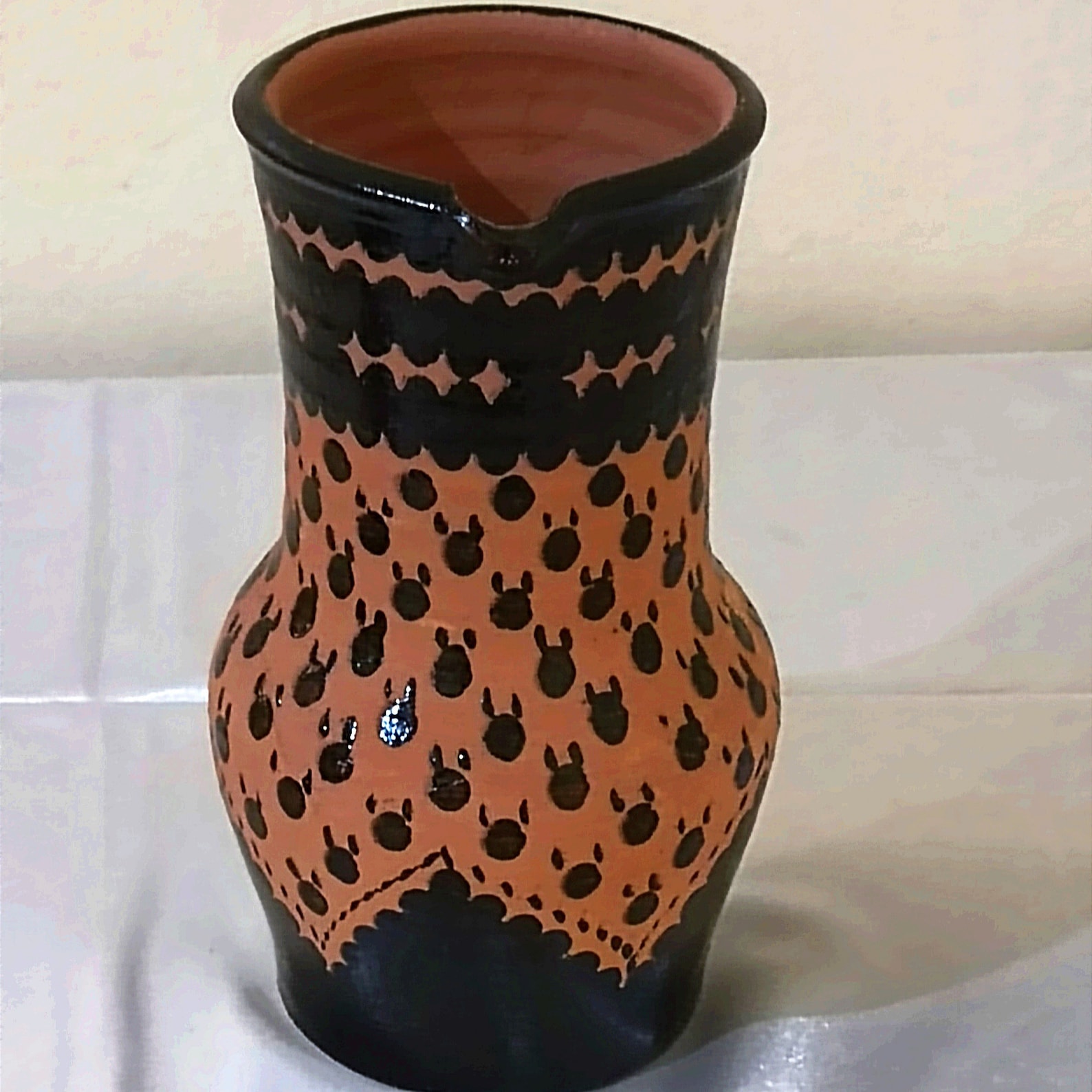 Amazigh Ceramic Piece - Ceramic Distinctive Style for Everyday Heritage Use