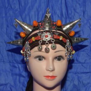 Berber Asni Crown Silver Plated Cotton Headband Jewelry