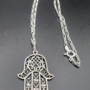 Berber Handmade Sterling Silver Yaz Pendant Tribal Necklace