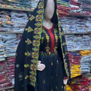 Berber Handmade Souss Dress Set With Tiara Cape