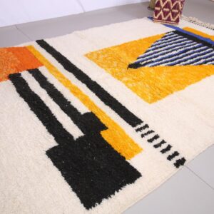 Berber Custom Design Wool Geometric Living Room Rug