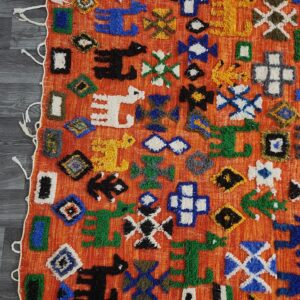 Berber Colorful Authentic Wool Area Taznakhet Boho Rug