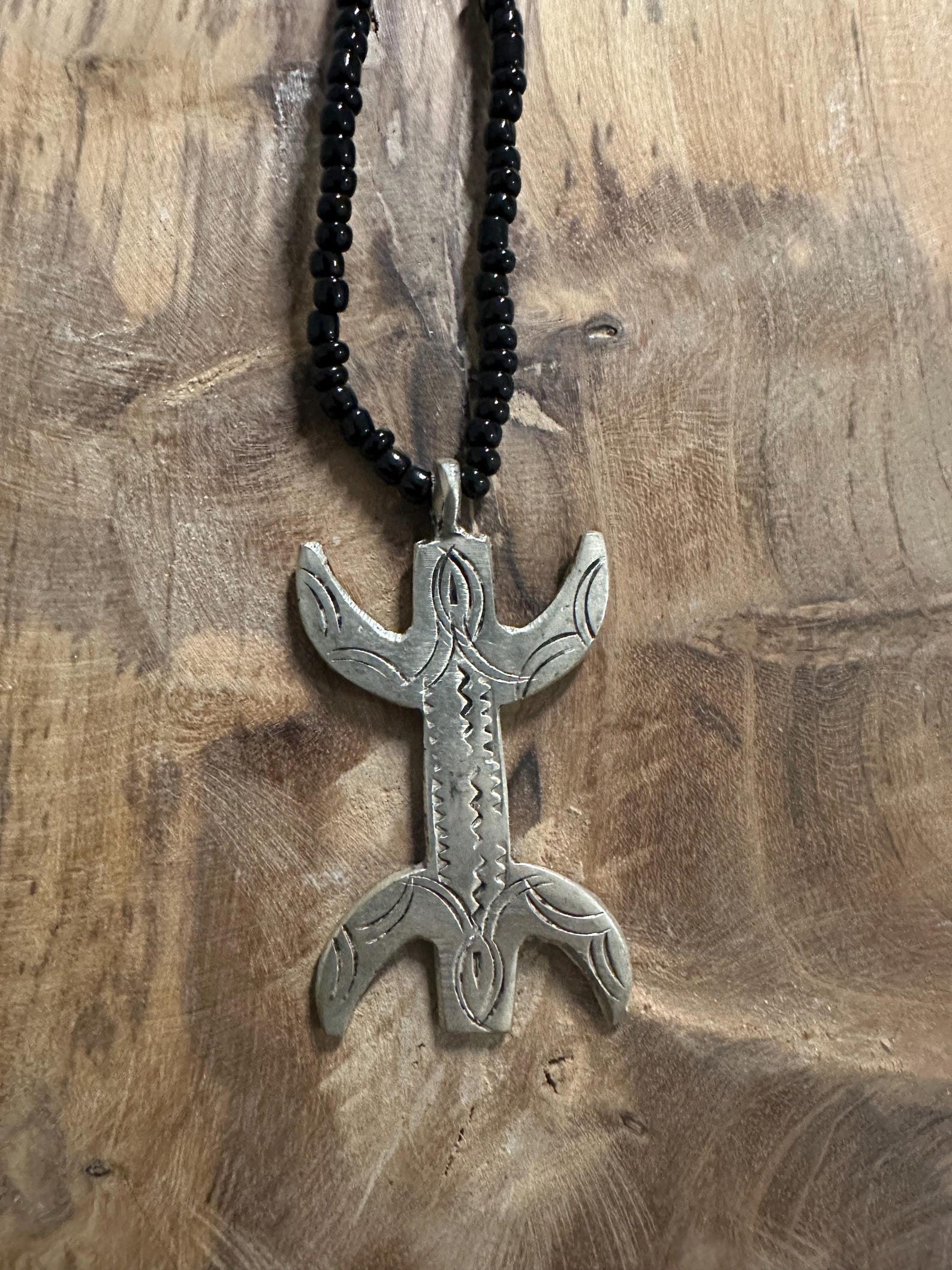 Berber Yaz Symbol Handmade Metal Stone Kette Necklace