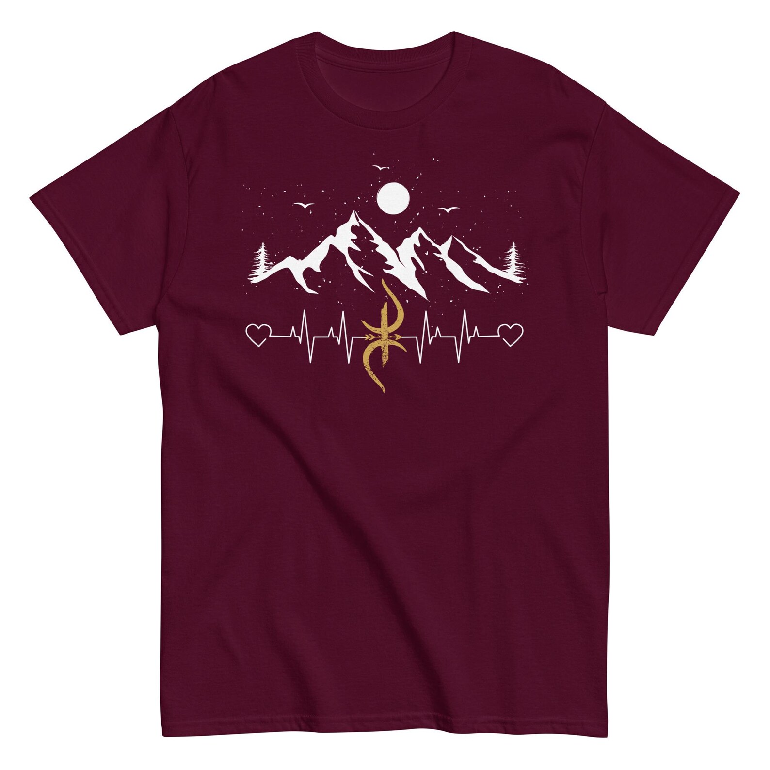 Berber Kabyle Tifinagh Amazigh Yaz Symbol Cultural Flag T-Shirt