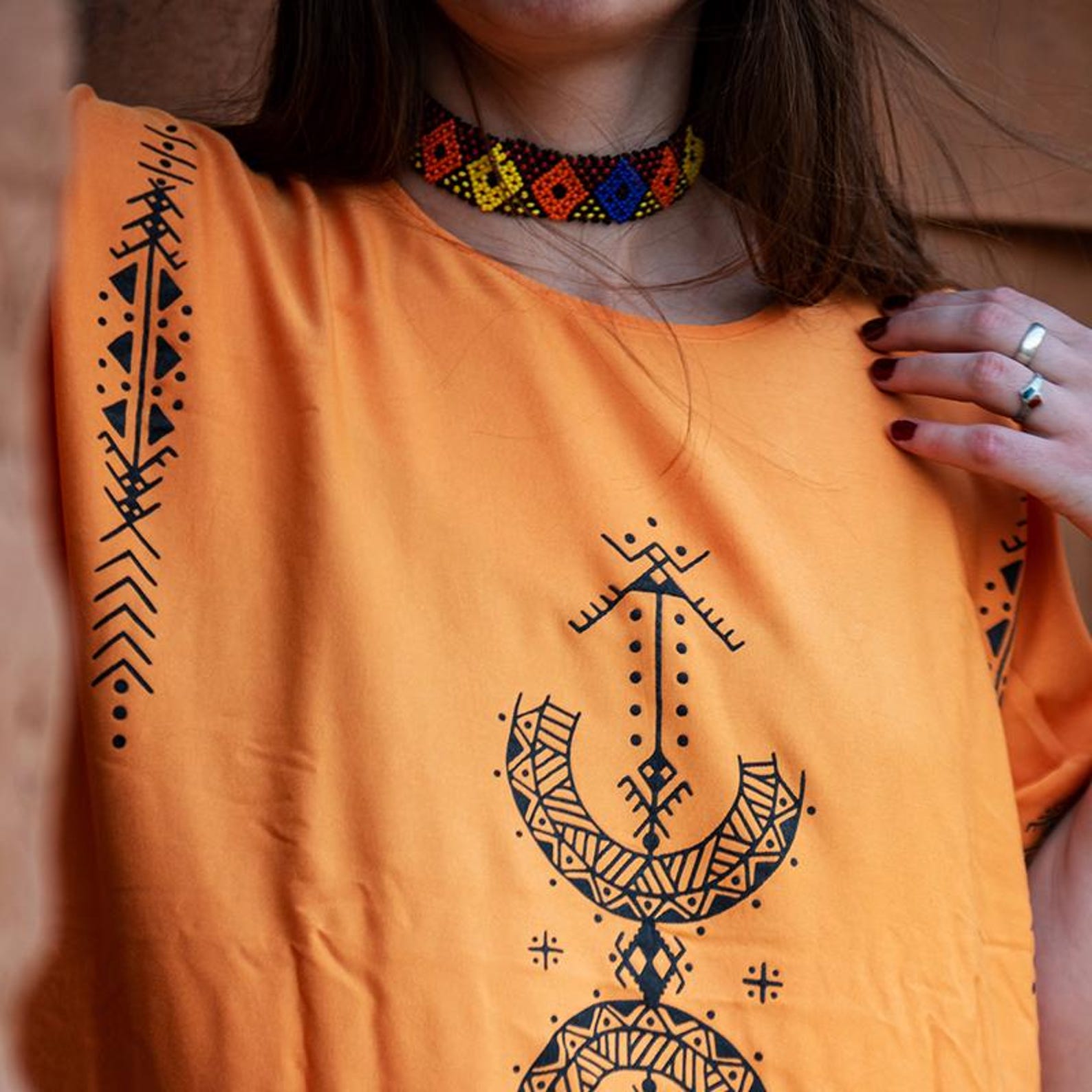 Berber Gandora Dress Symbol Handmade Boho Artisan Kaftan