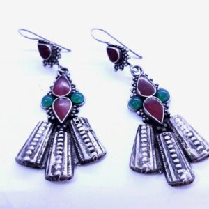 Berber Handcrafted Silver Earrings for Everyday Personal Jewelry Styling