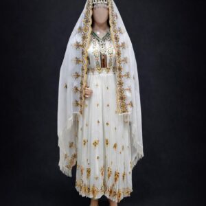 Berber Handmade Souss Dress Set With Tiara Cape