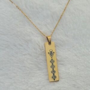 Berber Symbol Gold Stainless Steel Jewelry Necklace for Everyday Personal Styling