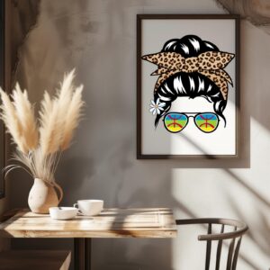 Berber Woman Illustration Amazigh Art Print Kabyle Tattoo Digital Download