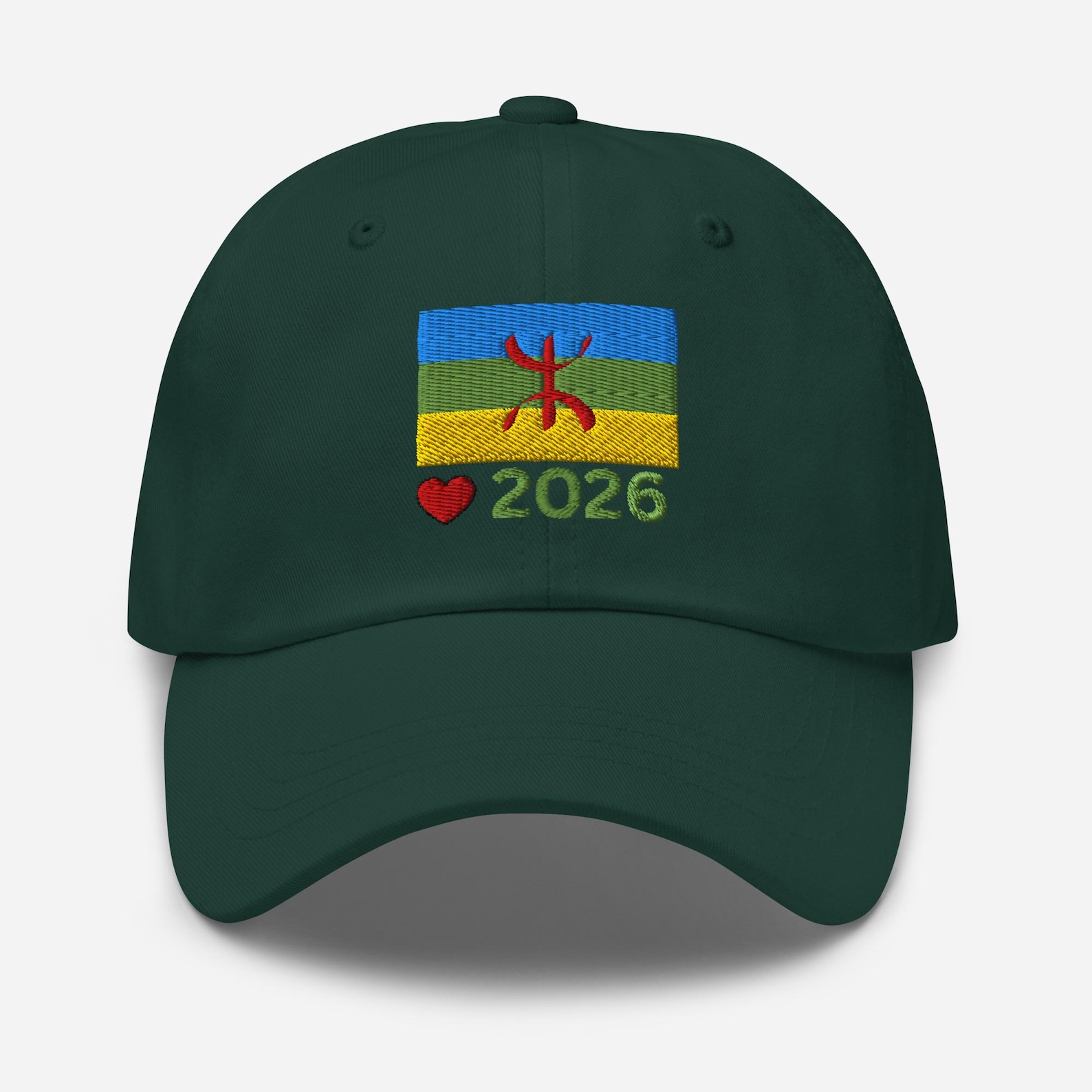 Berber Flag Embroidered Pride Dad Hat Cap for Everyday Heritage Style Use