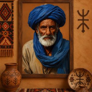Amazigh Berber Culture Sahara Desert Print Set of 6 Wall Art