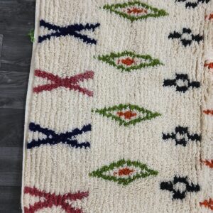 Berber Handmade Wool Colorful Tribal Carpet Boho Rug