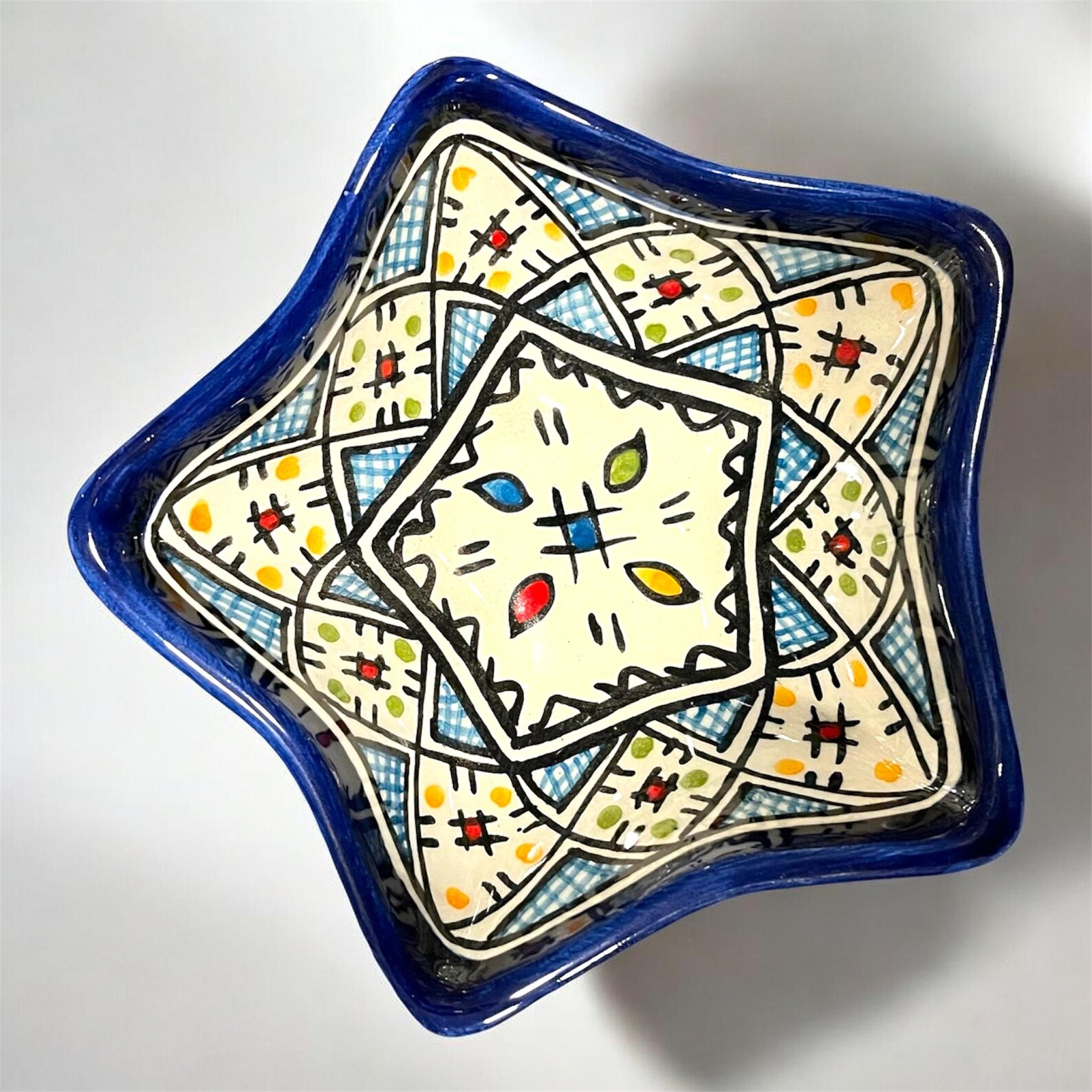 Berber Set Handmade Star Ceramic Bowls Serving Bowl