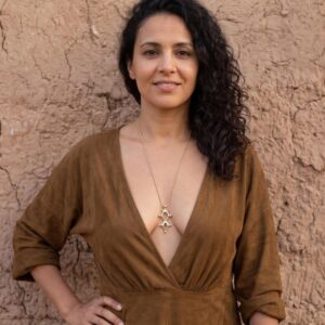 Berber Tuareg Brass Pendant Cross Spiritual Sahara Necklace
