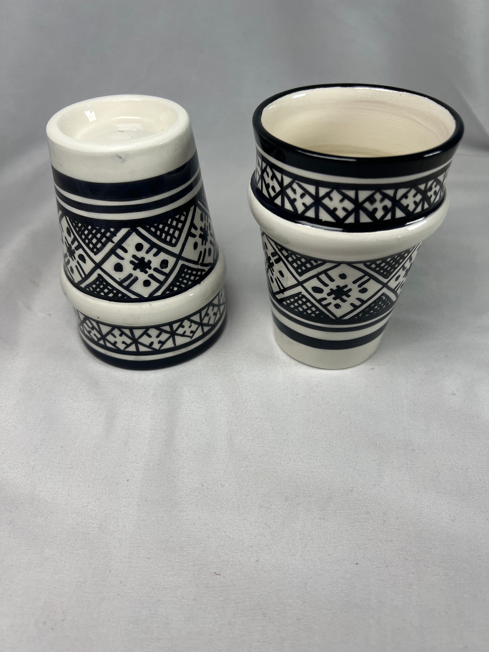 Berber serving table set water juice black Tagine