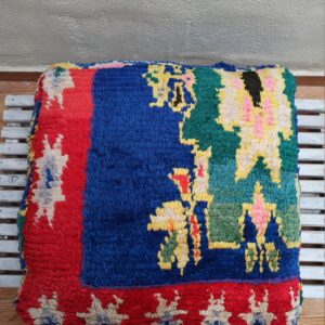 Amazigh hand made ' pouf ' pouf cover '' pouf
