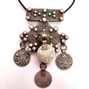 Amazigh Rare Vintage Tribal Silver Cross Pendant croix