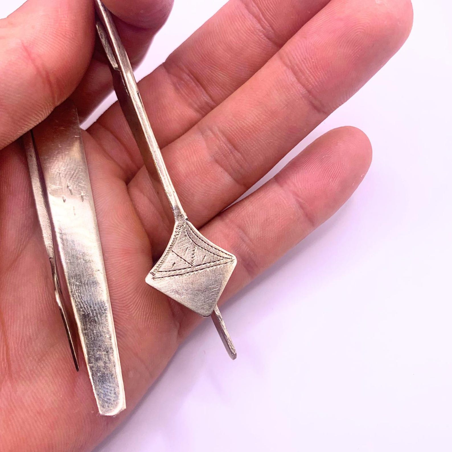 Berber Handmade Tuareg African Tribal Engraved Metal Bookmark