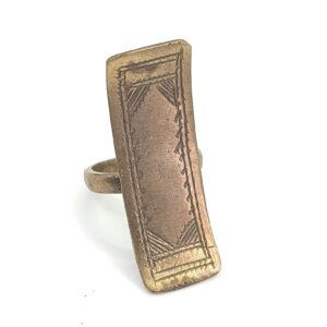 Berber Handmade Brass Tribal Statement Adjustable Boho Ring