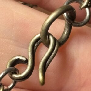 Berber Antique Hand Engraved Silver Alloy Amulet Necklace