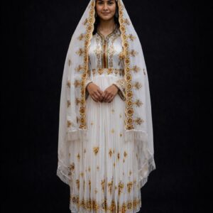 Berber Handmade Souss Dress Set With Tiara Cape