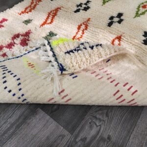 Berber Handmade Wool Colorful Tribal Carpet Boho Rug