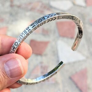 Amazigh Bracelet plaqué argent 999 homme et femme