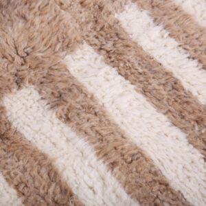 Custom Amazigh Berber Natural Wool Living Room Rug