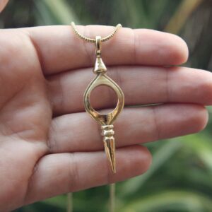 Berber Tuareg Brass Pendant Cross Spiritual Sahara Necklace