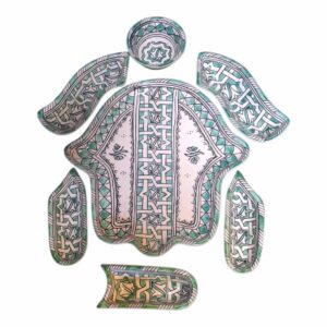 Amazigh Elegant Serving Set Pieces Handmade Ceramic Piece