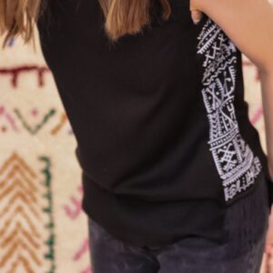 Berber Tank Top Symbol Sleeveless Handmade Cotton Shirt