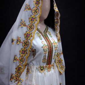 Berber Handmade Souss Dress Set With Tiara Cape