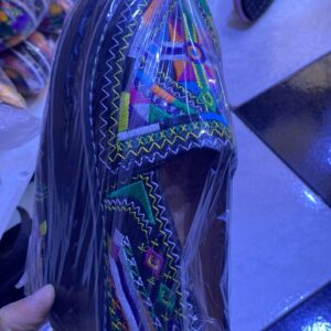 Berber Colorful Embroidered Slippers Babouche Shoes for Women