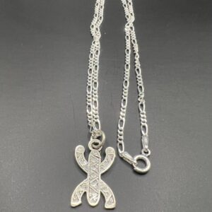 Berber Handmade Sterling Silver Yaz Pendant Necklace Jewelry