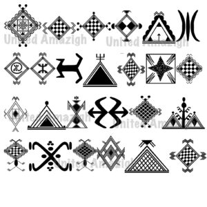 Amazigh Berber Kabyle Tattoo Symbols Tribal Pattern Digital Download