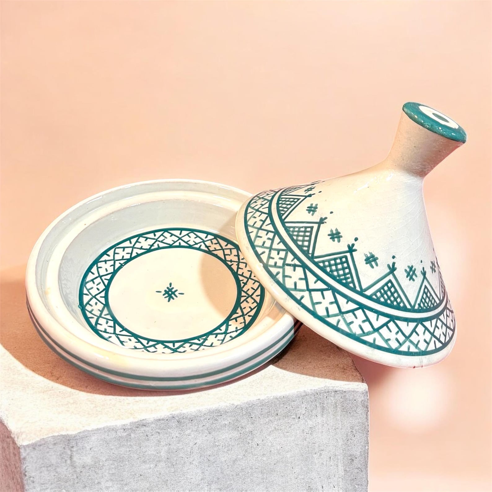 Berber Handmade Mini Traditional Ceramic Pottery Decorative Tagine