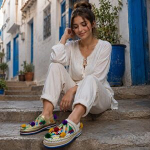 Berber Slippers Handmade Colorful Traditional Footwear Babouche Shoes