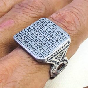Amazigh Jewelry Traditionnels Marocains Ring Berbère Silver Handmade