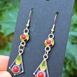 Amazigh Magnifiques boucles d oreilles kabyles métal Earrings