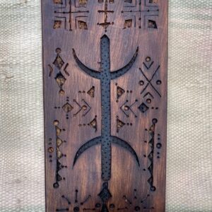 Berber Hand Carved Wooden Symbol Wall Art Decor